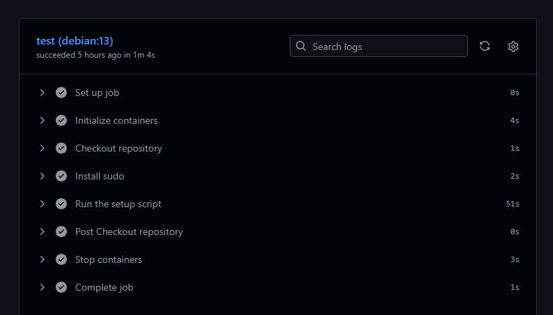 Debian Result